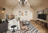 Prefabricated Modern Garden Building, Mini Tiny House, Light Steel Villa, Luxury Style With Kitchen and Bathroom.