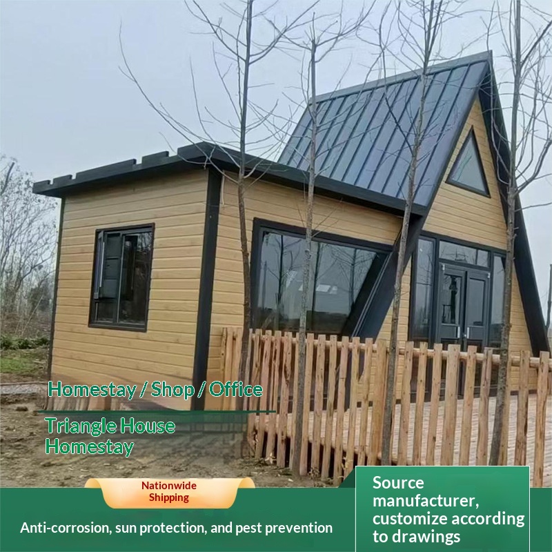 Outdoor Triangle Chalet Modular Creative Internet Celebratory Villa Landscape Homestay Space Capsule Mobile Room Hotel Office