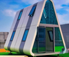 Creative Intelligent Light Steel Container Modular House for Camping Rice Group Homestay Kitchen Activity Triangle House Design