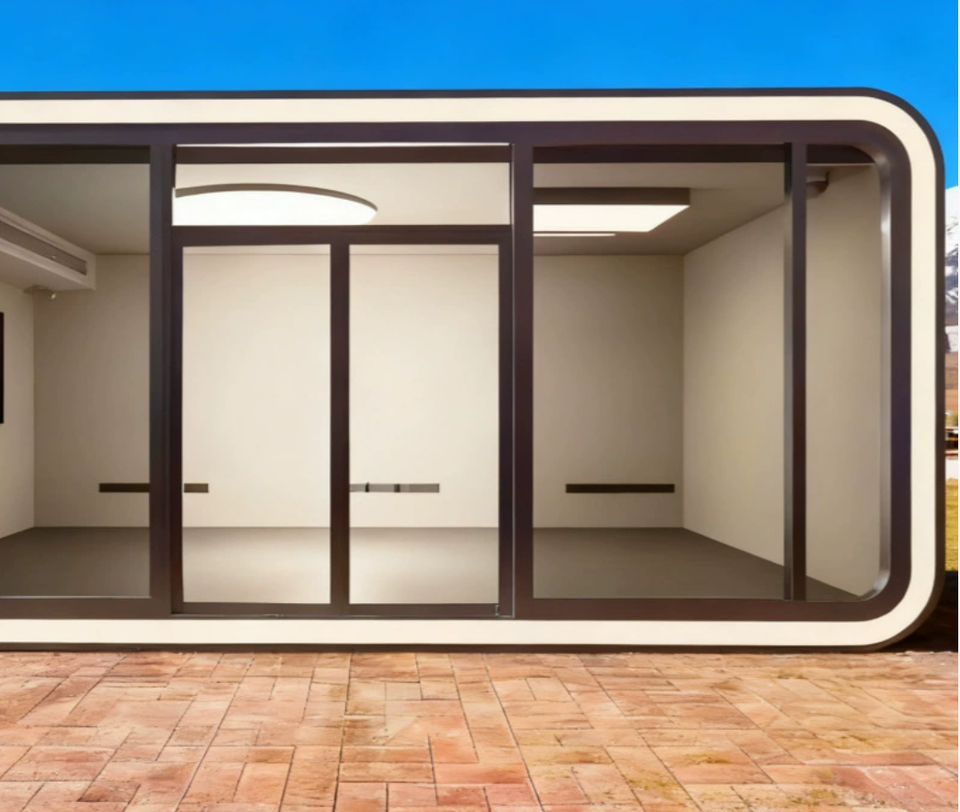 Customizable Luxury Mini High Quality Apple Cabin Hotel Mobile Cabin Single Double Capsule Container House Made Sandwich Panel