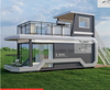 Mobile Luxury Capsule House Steel-Structure Container House Aluminum Alloy Tempered Glass Low-E (Modern Design Customizable