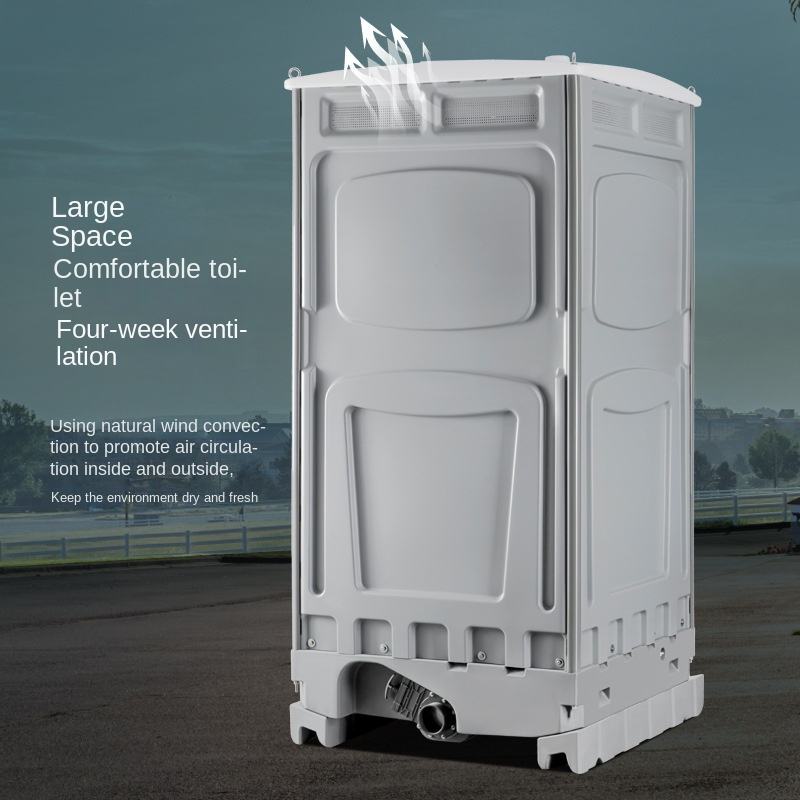 Outdoor Scenic Mobile Toilet Public Toilet Squatting Single Toilet Eco-Friendly Plastic One Piece