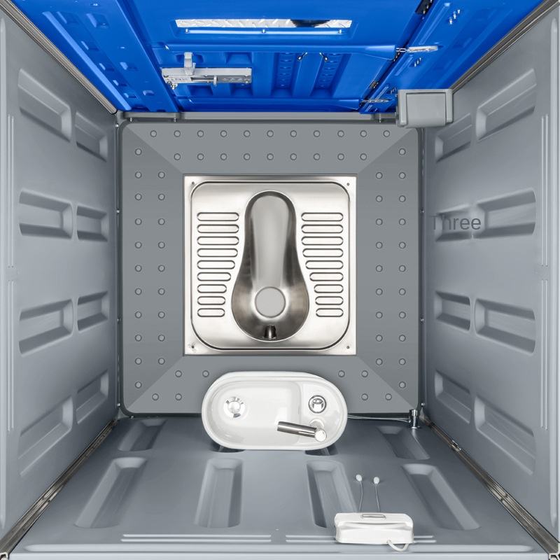 Outdoor Scenic Mobile Toilet Public Toilet Squatting Single Toilet Eco-Friendly Plastic One Piece