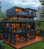 Modern Design Creative Containers Stainless Steel Frame Steel Material Horizontal Opening Fixed Style Glass Door