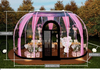 360 Panoramic Transparent Steel Spherical Tent Mobile Starry Sky Room for Hotels Outdoor Camping Homestays