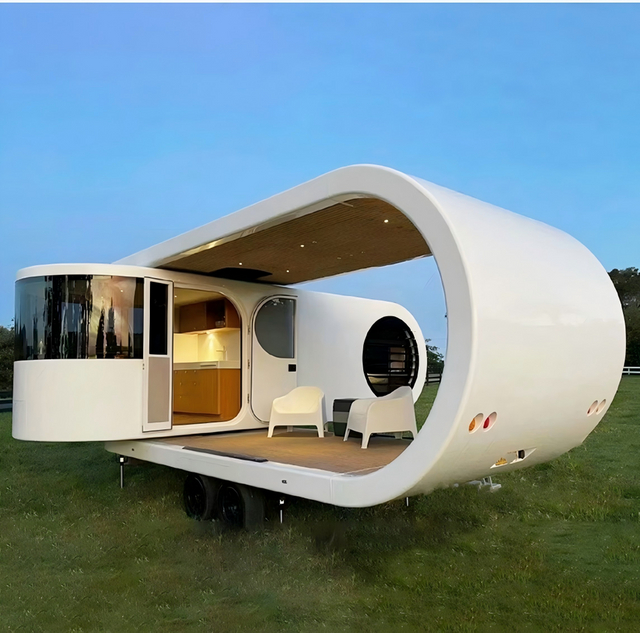 Telescopic Extension Modular Steel Structure Villa House Capsule-type Prefabricated House Modern Design