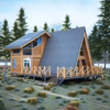 Triangle Wooden House Homestay Outdoor Anti-corrosion Movable Assembly Modern Style Solid Wood Tourist Attractions 5 Year
