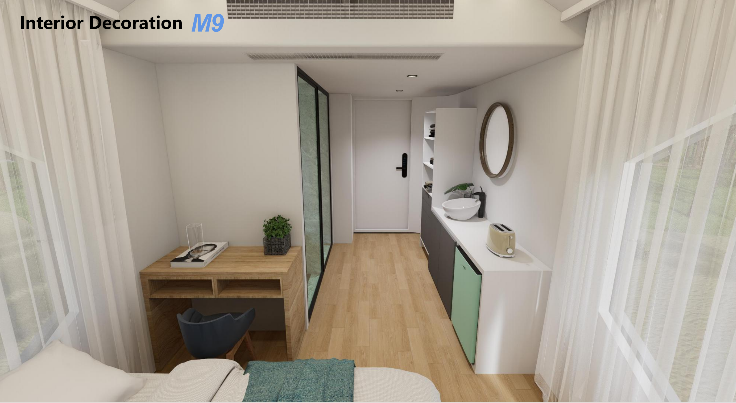 Luxury Double-Deck Space Capsule Home System Mobile Beach Hotel & Homestay Container Houses for Supermarket & Office Building