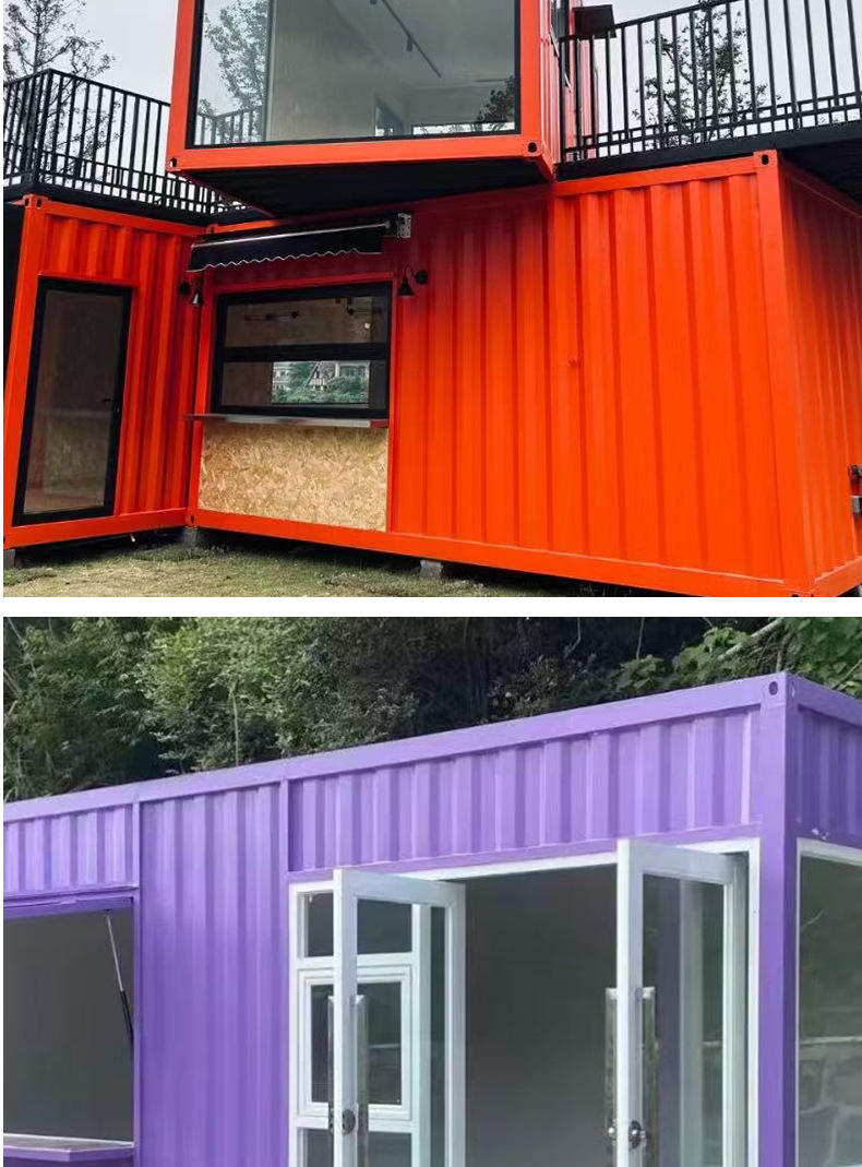 Steel Folding Corrugated Container House Simple Mobile Residence Office for Outdoor Use Integrated Outdoor Flat Pack Container
