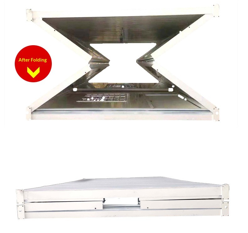 Waterproof Flame Retardant Folding Steel Rectangular Activity House with Integrated Container and Quick LCL