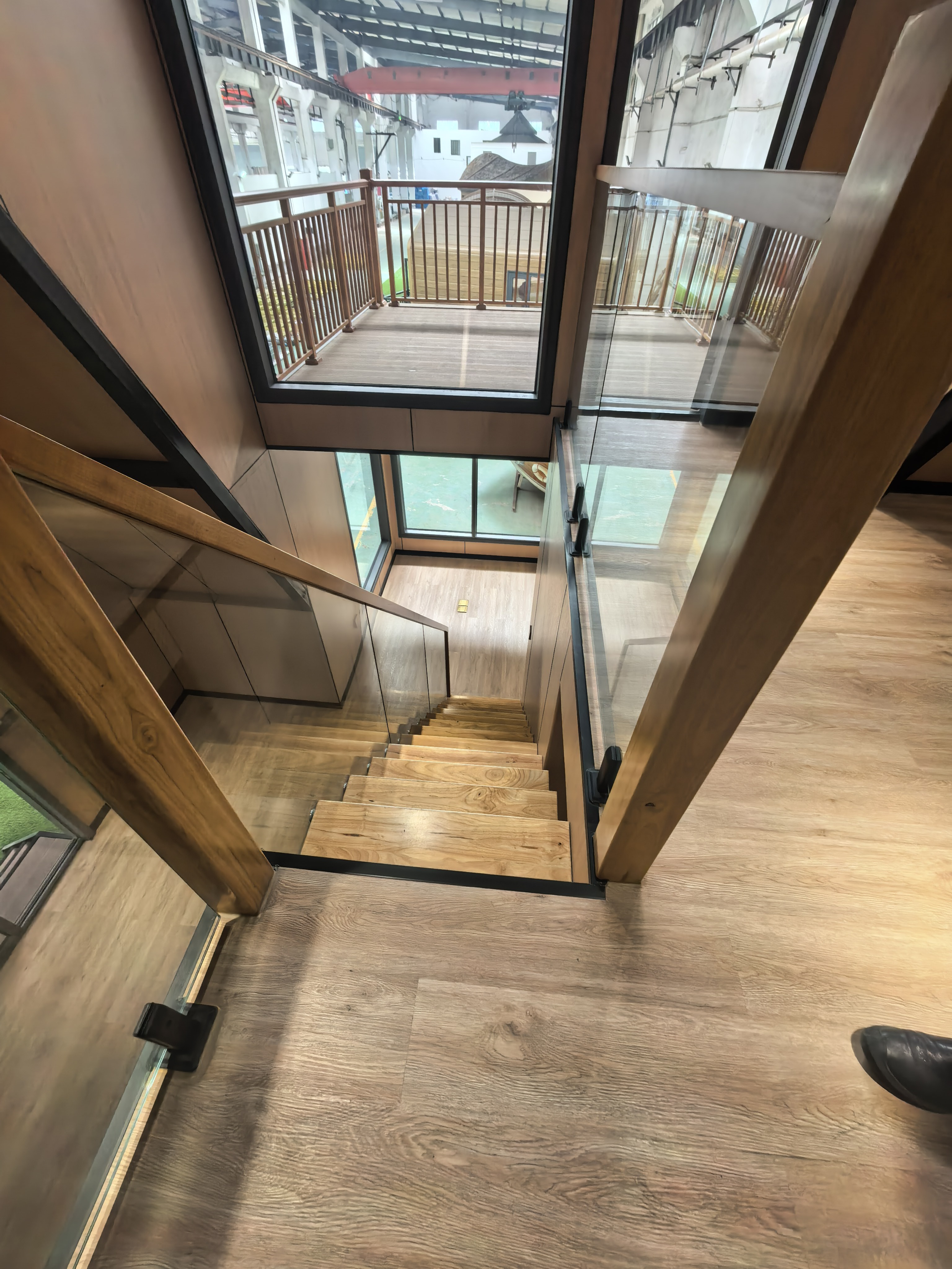 Triangle Roof House with Terrace