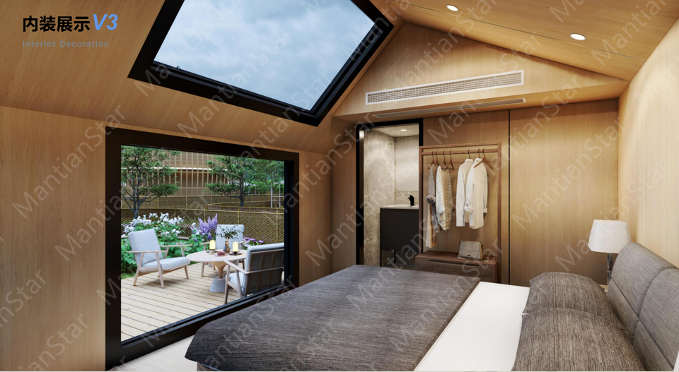 Movable Intelligent Control Space Capsule for Office Building Outdoor Scenic Spot Container House Activity Board for Office