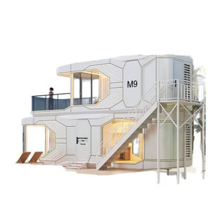 Luxury Double-Deck Space Capsule Home System Mobile Beach Hotel & Homestay Container Houses for Supermarket & Office Building