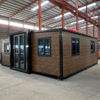 Triple-In-One Expandable Folding Steel Container House Factory-Supplied Modern Villa Use Double-Wing Deployable Container Office