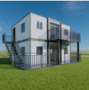 Free Layout Modular Integrated House Mobile Villa Steel Splicing Design with Sandwich Panel for Hotel or Outdoor Use