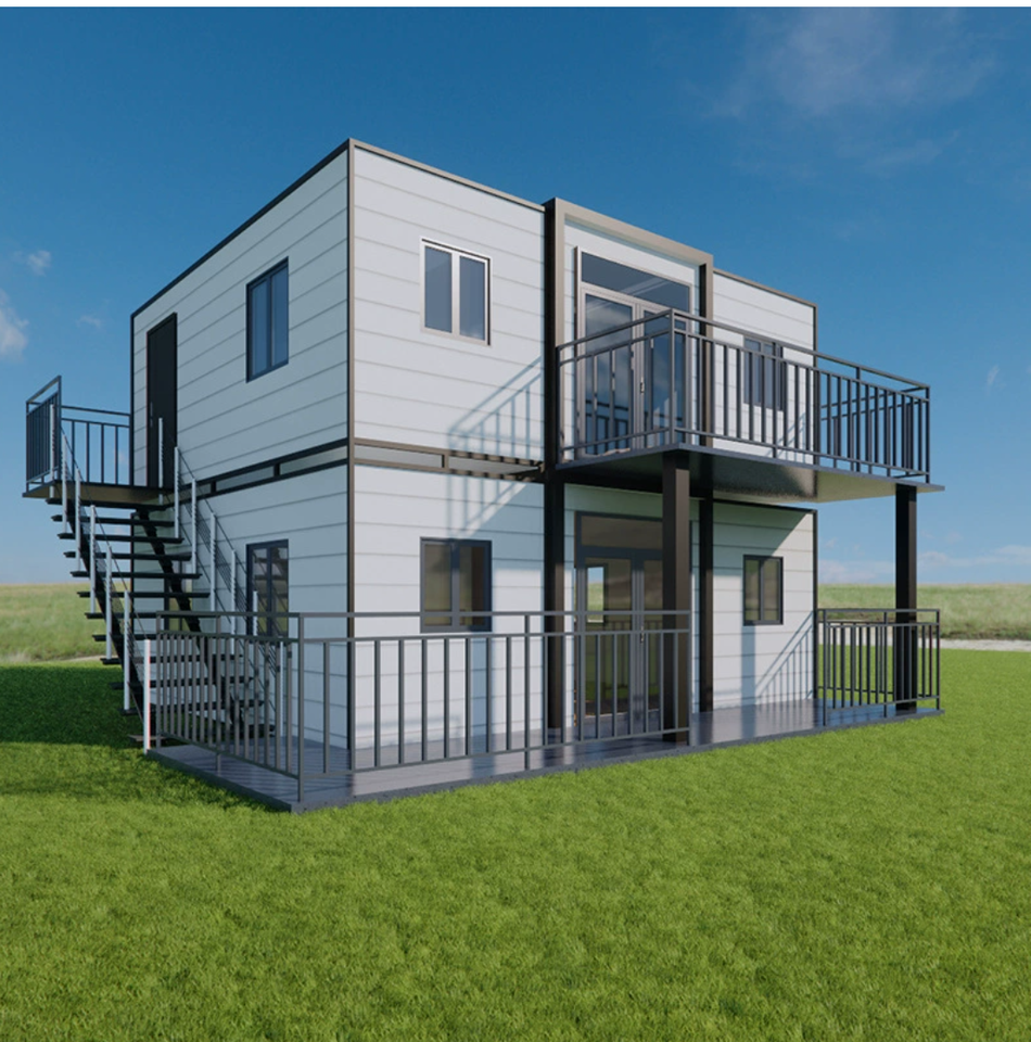 Free Layout Modular Integrated House Mobile Villa Steel Splicing Design with Sandwich Panel for Hotel or Outdoor Use