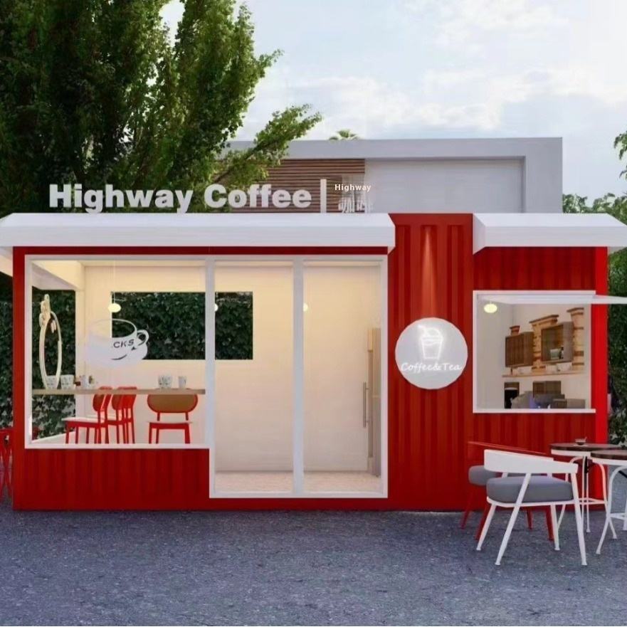 Commercial Mobile Container House for Hotel Office Exhibition Hall Scenic Pedestrian Street Container Park Mobile Street Shops