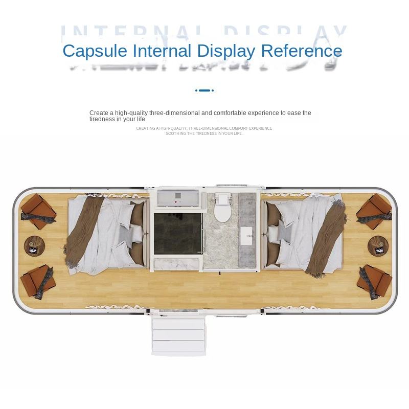 Extendable Capsule House Space Prefabricated Capsule Container House Luxury Portable Modular Prefabricated HousesMobile