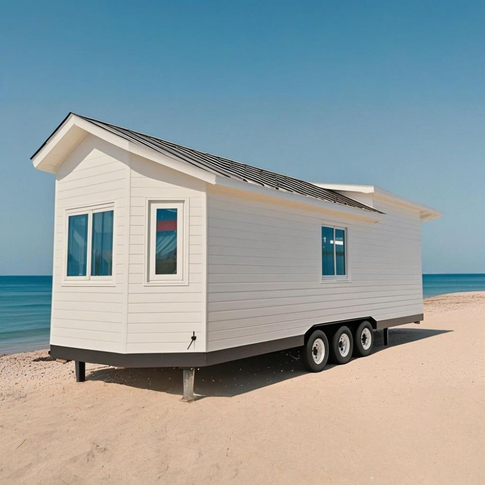 Prefab Cabin Travel Camper Tiny Home Caravan Trailer House on Wheels for Sale