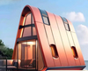 Creative Intelligent Light Steel Container Modular House for Camping Rice Group Homestay Kitchen Activity Triangle House Design