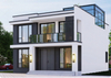 Luxury Light Steel Structure Villas with Mid-Century Modern Design and 41-80mph Wind Resistance Made in Jiangsu China