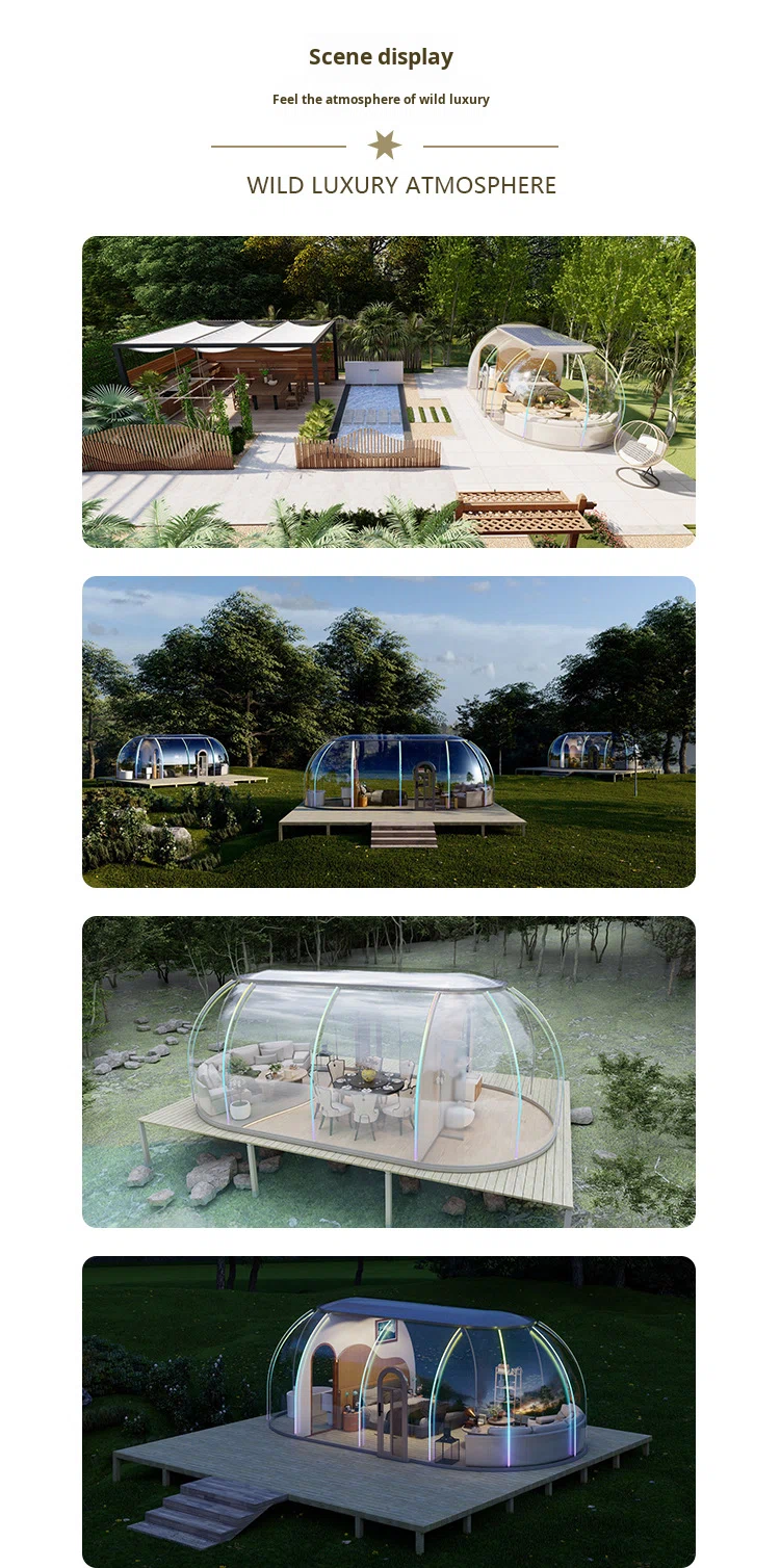 Internet-Famous Camping Pc Starry Sky Room Homestay Family Play Outdoor Tent Movable Rooftop Restaurant Bubble House