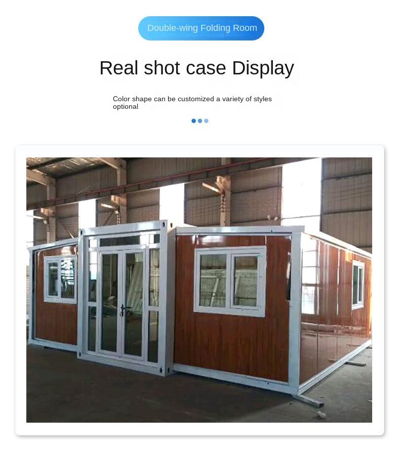 Dual-Wing Residential Container House Integrated Mobile Dormitory Board House Minimalist Decoration for Hotels Schools Bedrooms