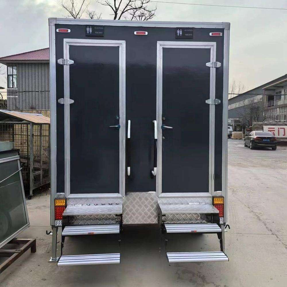 Custom Modern Steel Mobile Toilet Trailer for Outdoor Activities Luxury Environmental Protection Baby Diaper Table