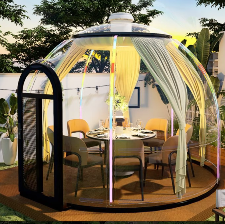 360&deg; Panoramic Transparent Tent for Mobile Spherical Starry Sky Room Homestays for Outdoor Park Restaurants Scenic Areas Camping