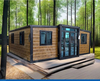 Double Wing Expansion Steel Folding Box with Eaves Terrace Prefabricated Container Building for Hotel Use Modern Design