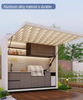Modern Stainless Steel Kitchen Cabinet for Outdoor Furniture with Shed for Guesthouse