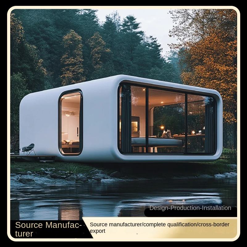 Apple Cabin Modern Breathable Square Single-layer Steel Structure Container Material Apartment House Outdoor Mobile Scenic Area