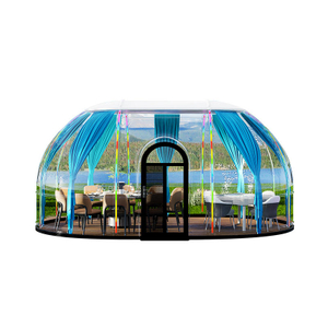 Transparent 360-Degree PC Star Tent Rainproof Thermal Insulation Outdoor Sunshine Green Prefab Restaurant Bubble House