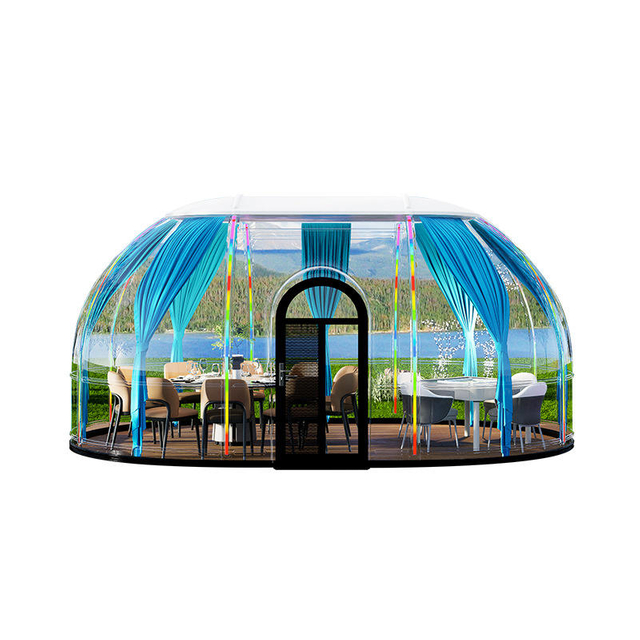 Transparent 360-Degree PC Star Tent Rainproof Thermal Insulation Outdoor Sunshine Green Prefab Restaurant Bubble House
