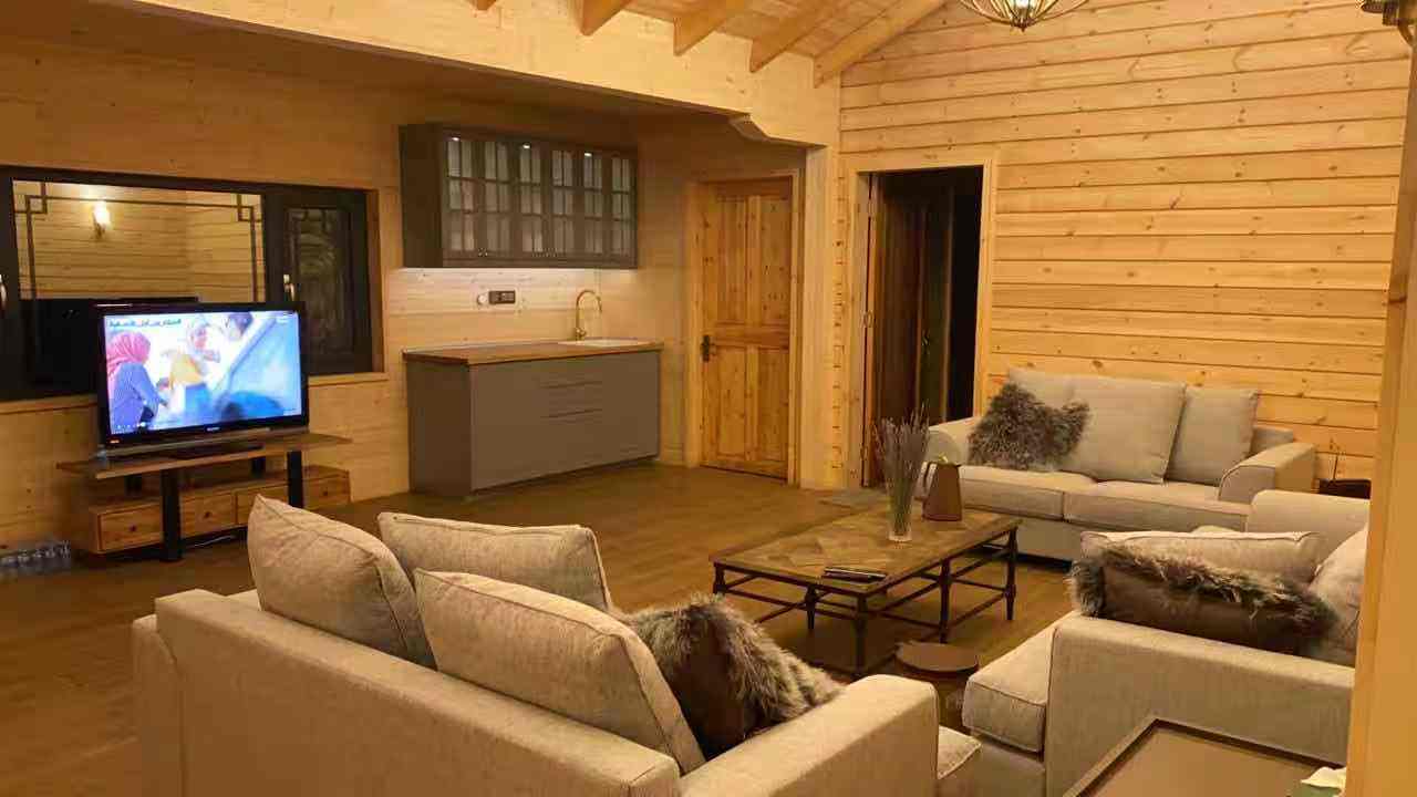 Prefabricated Modern Garden Building, Mini Tiny House, Light Steel Villa, Luxury Style With Kitchen and Bathroom.