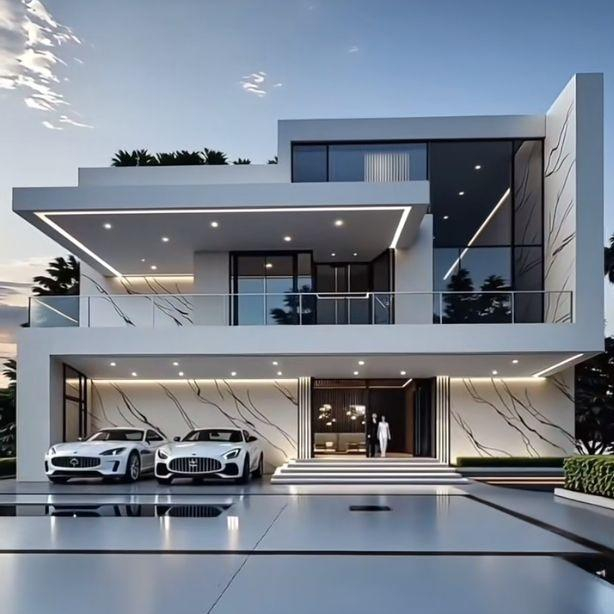 3 Bedrooms Flat Roof Residential Modern Light Steel Gauge Frame Prefabricated Houses Luxury Villas Ready to Quick Install