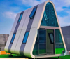 Creative Intelligent Light Steel Container Modular House for Camping Rice Group Homestay Kitchen Activity Triangle House Design