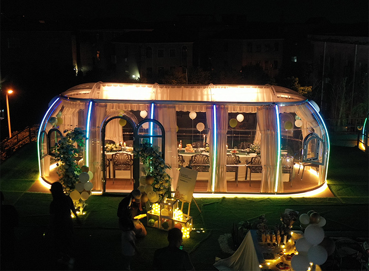 Internet-Famous Camping Pc Starry Sky Room Homestay Family Play Outdoor Tent Movable Rooftop Restaurant Bubble House