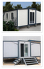 Dual-Wing Residential Container House Integrated Mobile Dormitory Board House Minimalist Decoration for Hotels Schools Bedrooms
