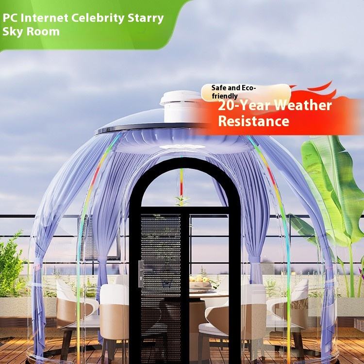 360&deg; Panoramic Transparent Tent for Mobile Spherical Starry Sky Room Homestays for Outdoor Park Restaurants Scenic Areas Camping