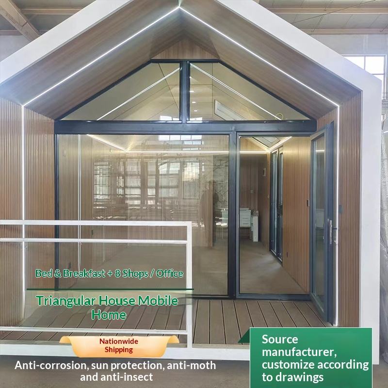 Outdoor Triangle Chalet Modular Creative Internet Celebratory Villa Landscape Homestay Space Capsule Mobile Room Hotel Office