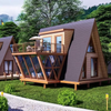 Insulated Pine Triangle Glamping House With Full Living Facilities