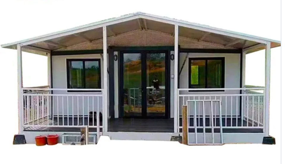 Double Wing Expansion Steel Folding Box with Eaves Terrace Prefabricated Container Building for Hotel Use Modern Design