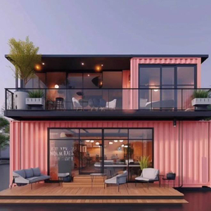 Modern Design Creative Containers Stainless Steel Frame Steel Material Horizontal Opening Fixed Style Glass Door