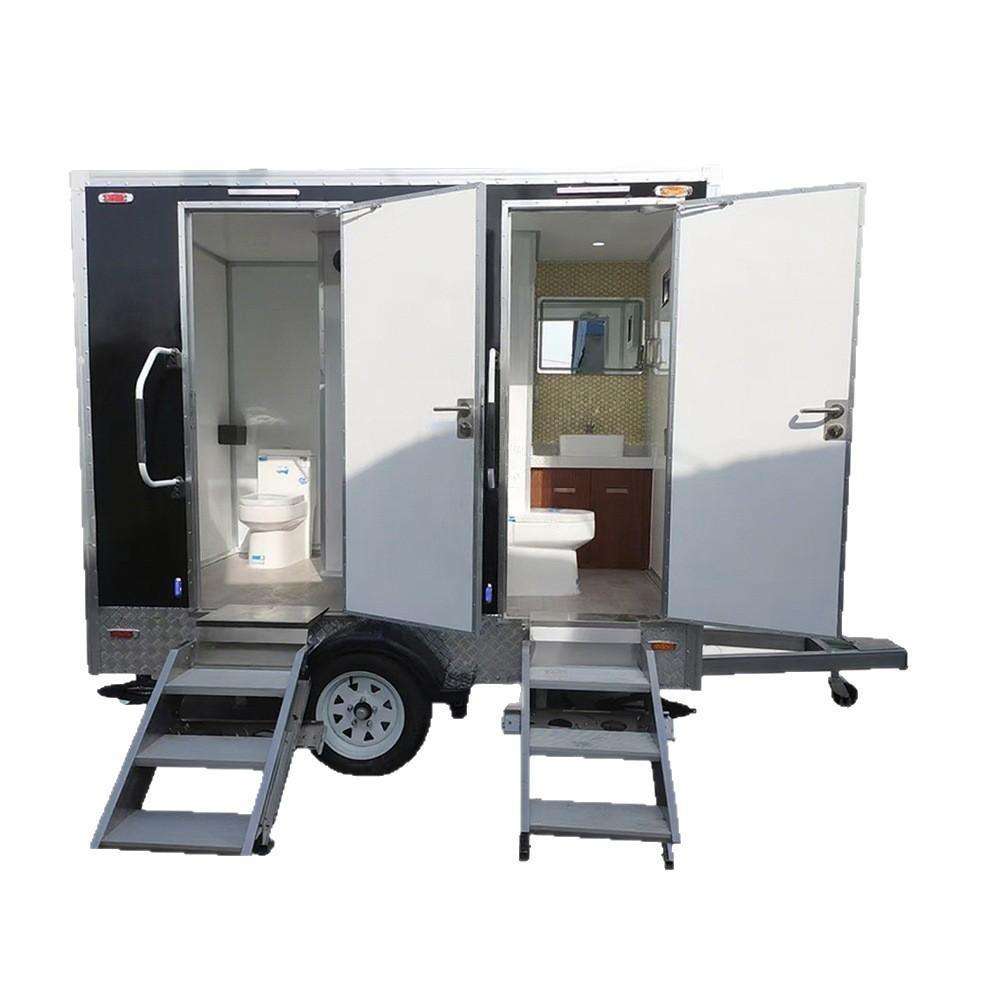 Custom Modern Steel Mobile Toilet Trailer for Outdoor Activities Luxury Environmental Protection Baby Diaper Table