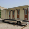 Customized Trailer Mobile Environmental Protection Toilet Plastic Material for Scenic Construction Site Public Toilet Rental