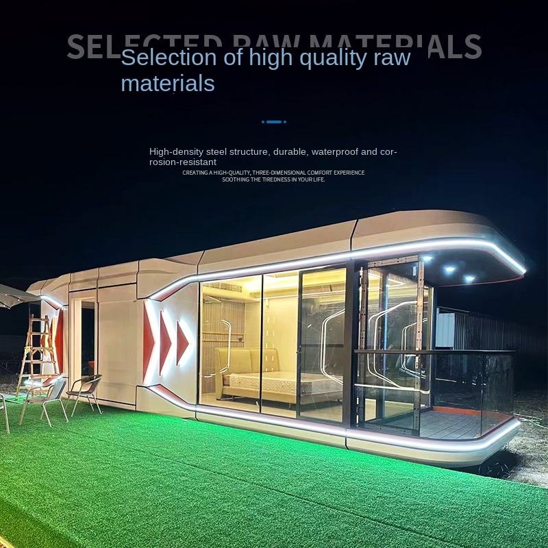 Extendable Capsule House Space Prefabricated Capsule Container House Luxury Portable Modular Prefabricated HousesMobile