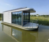 Water Aluminum Floating House Boat Accommodation Multi-functional Capsule House Living Room Shore Fishing Platform Camping Space