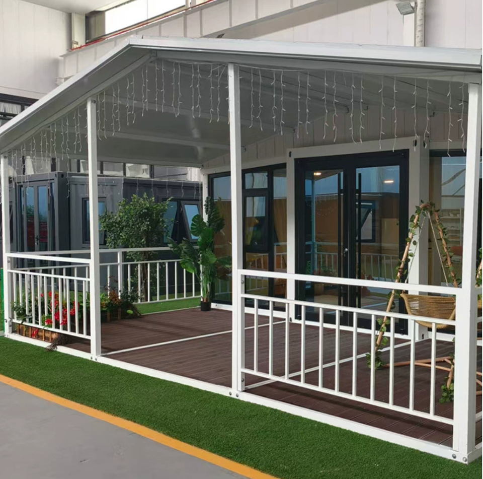 Double-wing Folding Movable Container House Herringbone Top Modern Design Breathable Three-in-One Expansion Box Workshop Office