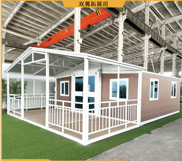 Dual-Wing Integrated Residential Container House Mobile Dormitory Board Accommodation for Construction Site Steel Office Hotel